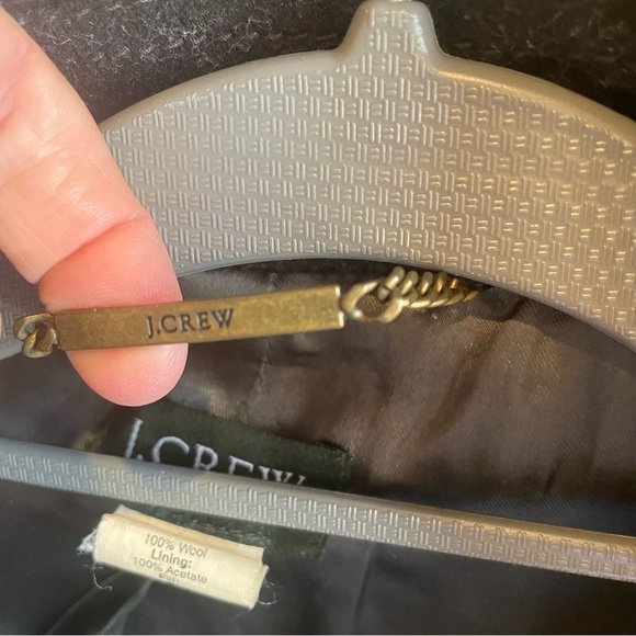 J. Crew Heavy Wool 4 Button Pea Coat Black Size XS - Picture 4 of 9